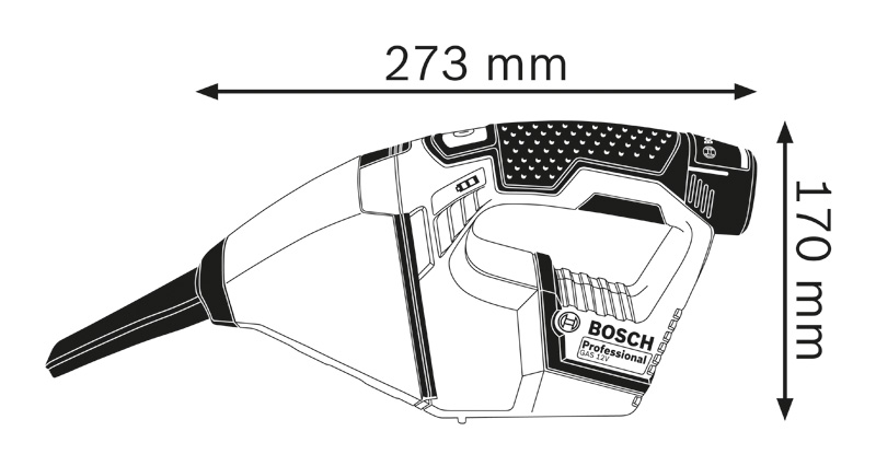 BOSCH Akku-Sauger GAS 12V in L-BOXX