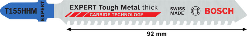 BOSCH EXPERT Tough Metal thick T155HHM Stichsägeblatt, 3 Stk. BOSCH EXPERT Tough Metal thick T155HHM Stichsägeblatt, 3 Stk.