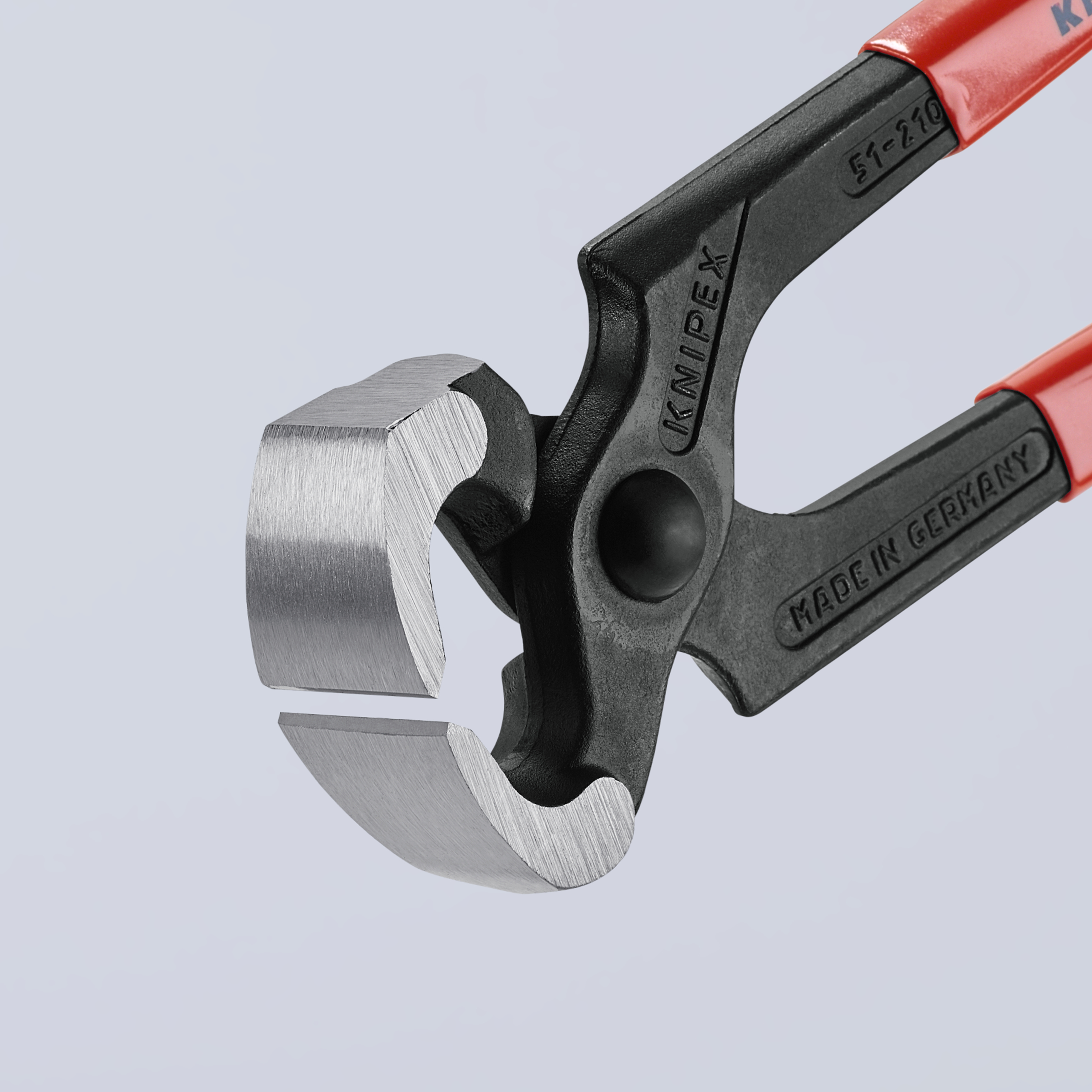 KNIPEX KNIPEX 51 01 210 Hammerzange 210 mm schwarz atramentiert mit Kunststoff überzogen poliert