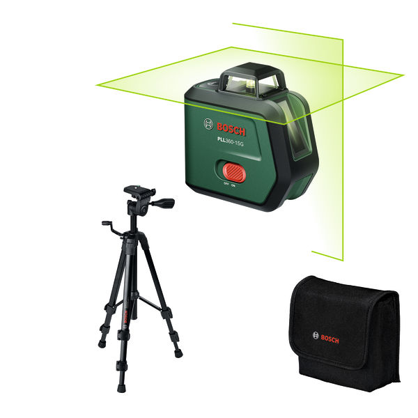 BOSCH Kreuzlinien-Laser PLL360-15G Set, 1 x Akku BA 3.6V 2.0Ah BOSCH Kreuzlinien-Laser PLL360-15G Set, 1 x Akku BA 3.6V 2.0Ah