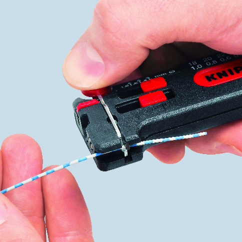 KNIPEX KNIPEX 12 80 100 SB Mini-Abisolierwerkzeug 100 mm KNIPEX KNIPEX 12 80 100 SB Mini-Abisolierwerkzeug 100 mm