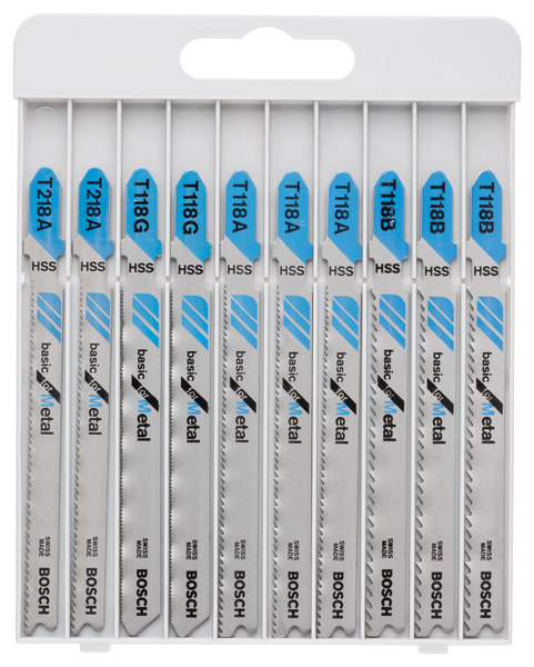 BOSCH 10-tlg. Stichsägeblatt-Set Basic for Metal BOSCH 10-tlg. Stichsägeblatt-Set Basic for Metal