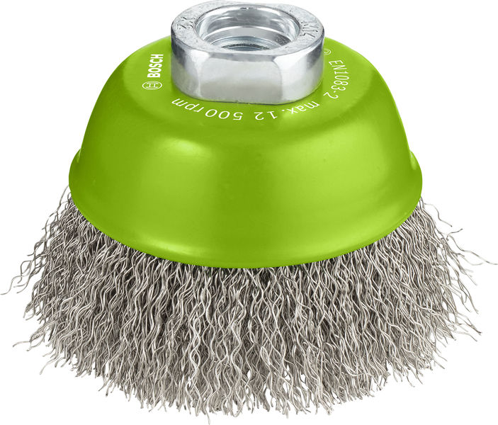 BOSCH PRO Stainless Steel clean Topfbürste, 75 x 0,3 mm, Gewinde BOSCH PRO Stainless Steel clean Topfbürste, 75 x 0,3 mm, Gewinde