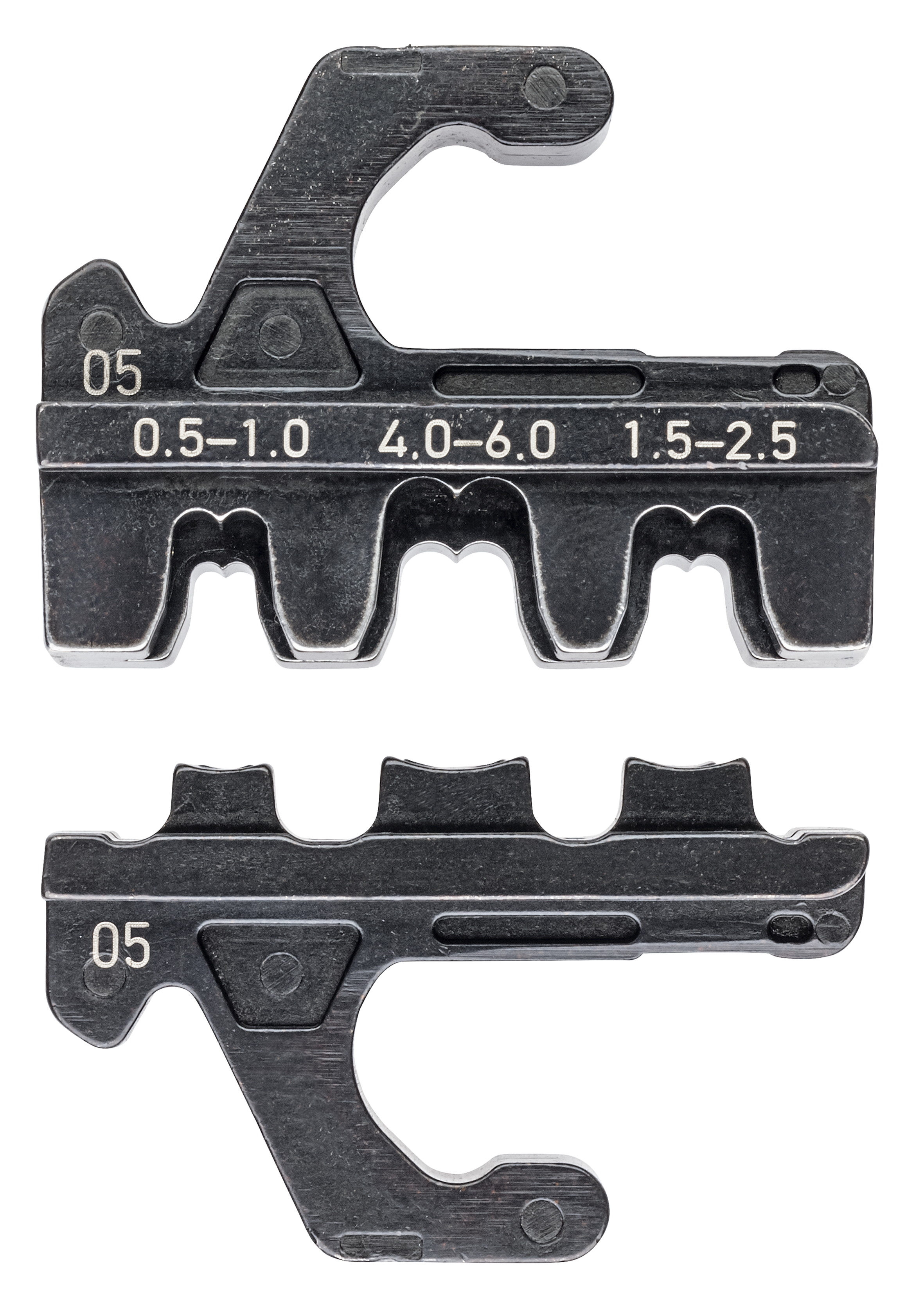KNIPEX KNIPEX 97 39 05 Crimpeinsatz für unisolierte, offene Steckverbinder (4,8 + 6,3 mm Steckerbreite) KNIPEX KNIPEX 97 39 05 Crimpeinsatz für unisolierte, offene Steckverbinder (4,8 + 6,3 mm Steckerbreite)