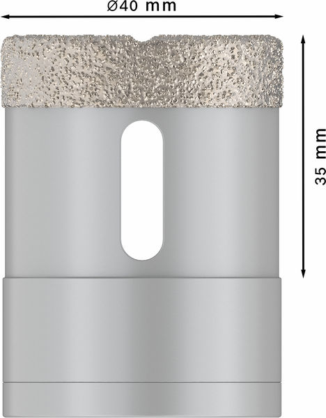 BOSCH PRO Ceramic dry Trockenbohrkrone, 40 x 35 mm, X-Lock BOSCH PRO Ceramic dry Trockenbohrkrone, 40 x 35 mm, X-Lock