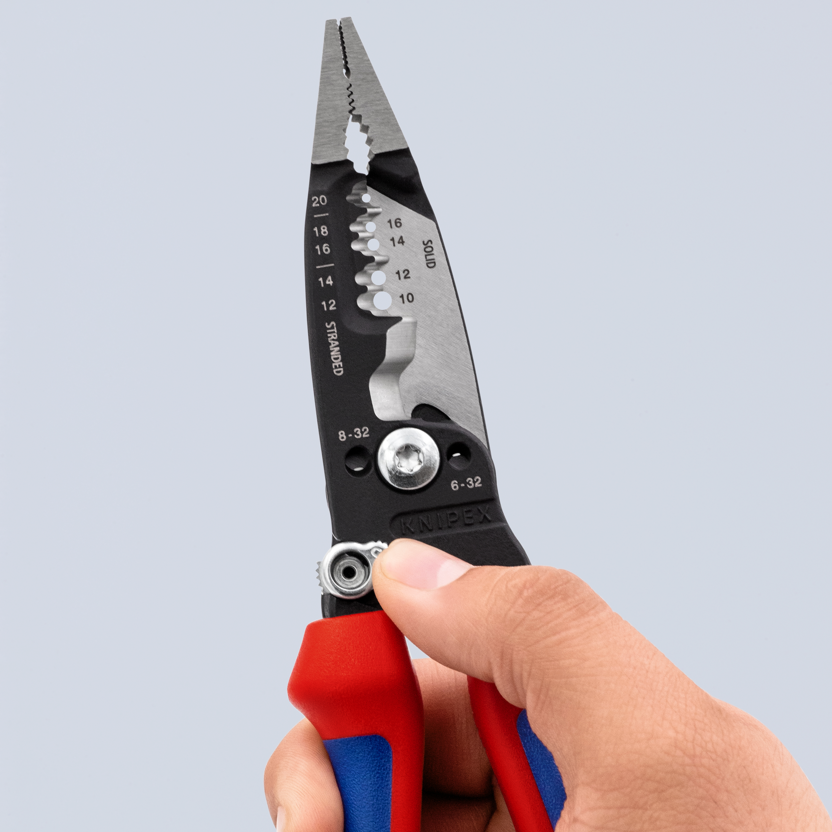 KNIPEX KNIPEX 13 72 8 WireStripper Multifunktions-Elektrikerzangen amerikanisches Modell 200 mm schwarz atramentiert mit Mehrkomponenten-Hüllen poliert KNIPEX KNIPEX 13 72 8 WireStripper Multifunktions-Elektrikerzangen amerikanisches Modell 200 mm schwarz atramentiert mit Mehrkomponenten-Hüllen poliert