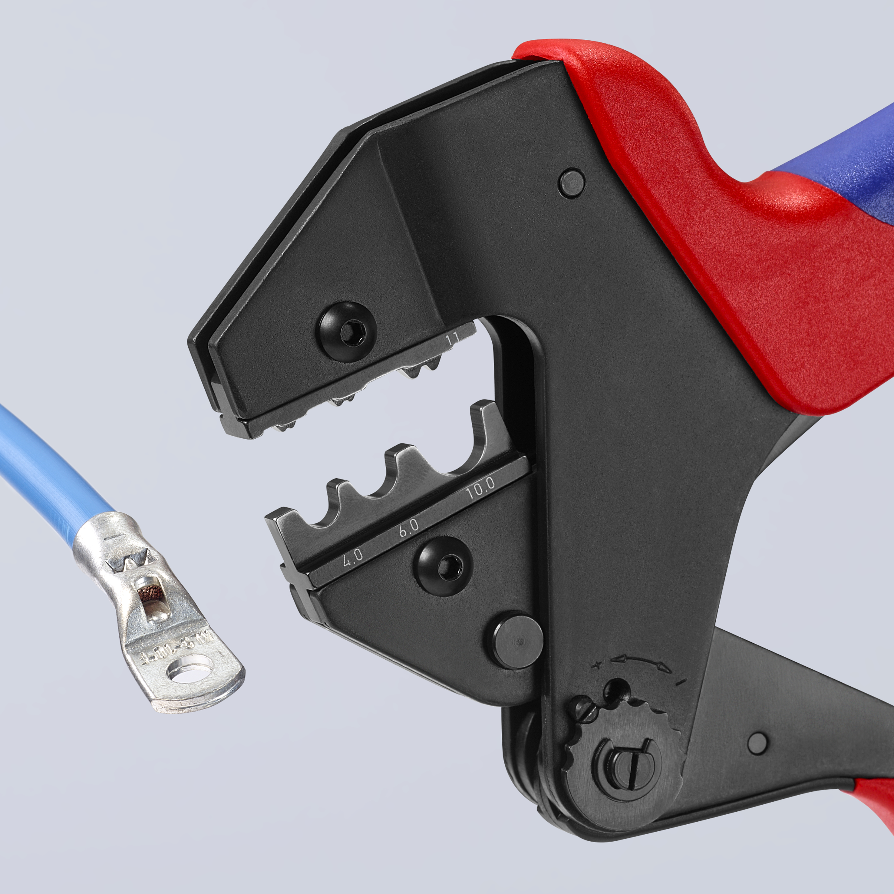 KNIPEX KNIPEX 97 43 200 Crimp-Systemzange für auswechselbare Crimpeinsätze 200 mm brüniert mit Mehrkomponenten-Hüllen KNIPEX KNIPEX 97 43 200 Crimp-Systemzange für auswechselbare Crimpeinsätze 200 mm brüniert mit Mehrkomponenten-Hüllen