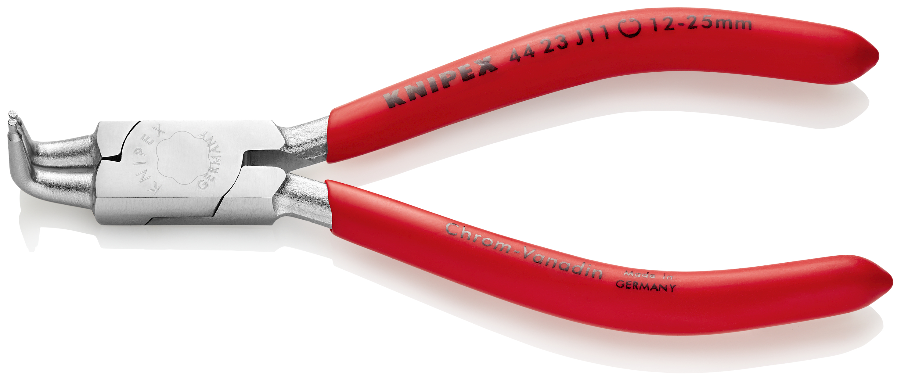 KNIPEX KNIPEX 44 23 J11 Sicherungsringzange für Innenringe in Bohrungen 130 mm verchromt mit Kunststoff überzogen