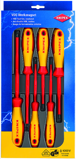 KNIPEX KNIPEX 00 20 12 V01 Schraubendreher-Paket 6-teilig KNIPEX KNIPEX 00 20 12 V01 Schraubendreher-Paket 6-teilig