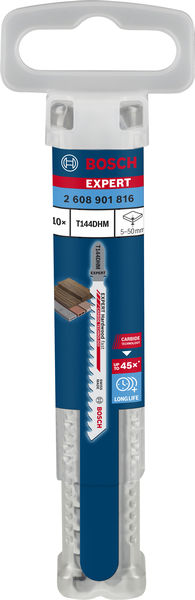 BOSCH EXPERT Hardwood Fast T144DHM Stichsägeblatt, 10-tlg.