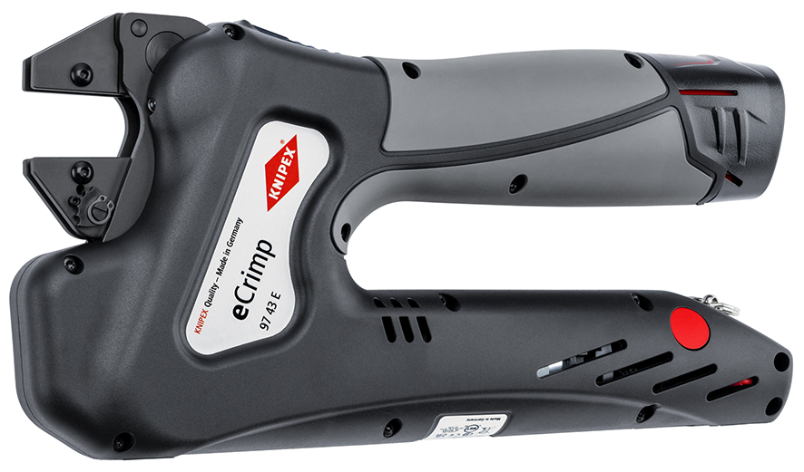 KNIPEX KNIPEX 97 43 E eCrimp Elektromechanische Crimp-Systemzange für auswechselbare Crimpeinsätze 270 mm KNIPEX KNIPEX 97 43 E eCrimp Elektromechanische Crimp-Systemzange für auswechselbare Crimpeinsätze 270 mm