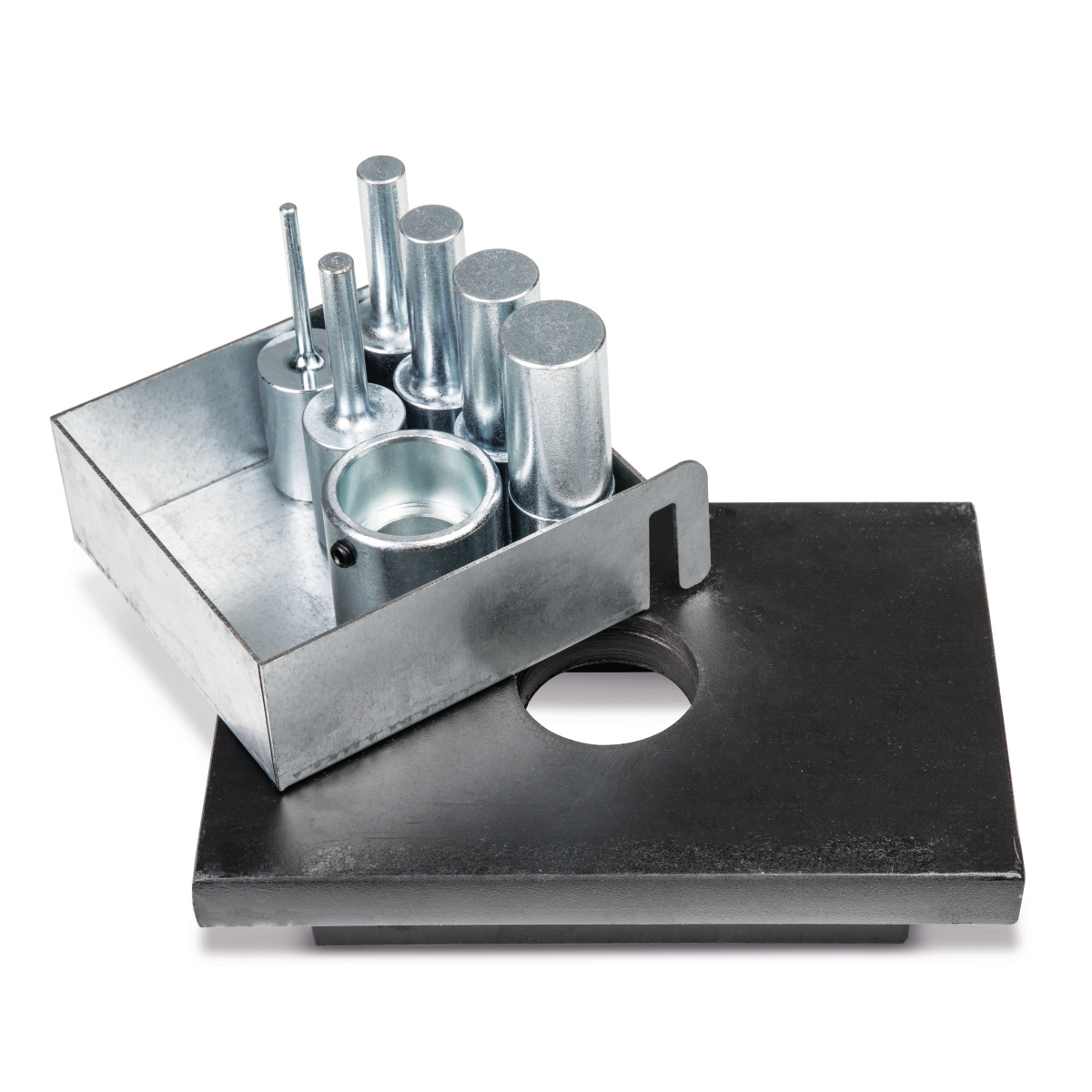 METALLKRAFT 6-teiliger Druckdornsatz mit Lochplatte WPP 15 T METALLKRAFT 6-teiliger Druckdornsatz mit Lochplatte WPP 15 T