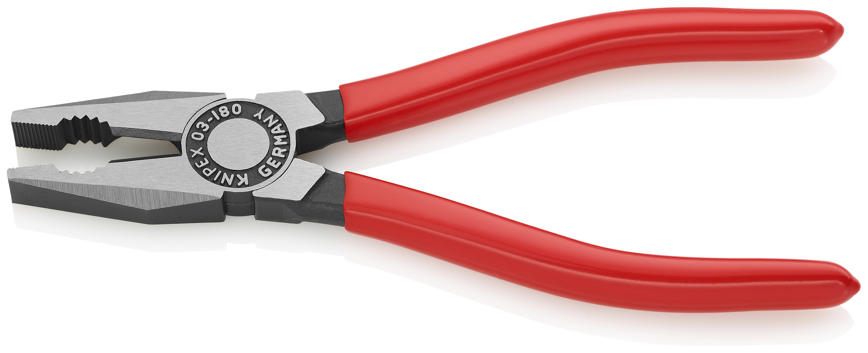 KNIPEX KNIPEX 03 01 180 Kombizange 180 mm schwarz atramentiert mit Kunststoff überzogen poliert KNIPEX KNIPEX 03 01 180 Kombizange 180 mm schwarz atramentiert mit Kunststoff überzogen poliert