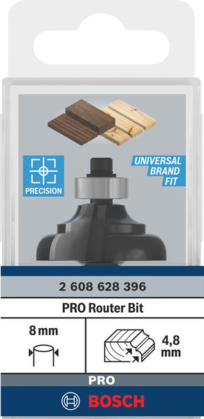 BOSCH PRO Profilfräser klassisch, R 4,8, Schaft 8 mm BOSCH PRO Profilfräser klassisch, R 4,8, Schaft 8 mm