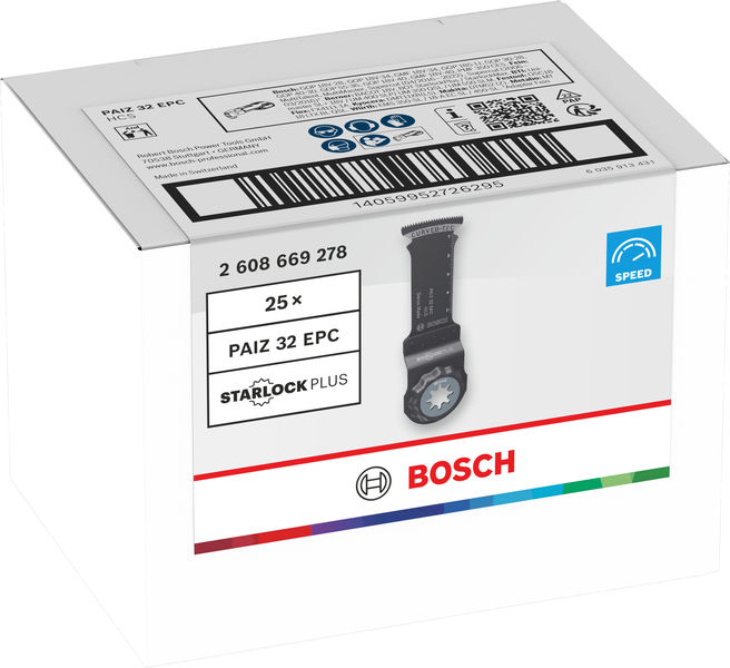 BOSCH PAIZ 32 EPC Holz Tauchsägeblatt, Starlock, 32 x 60 mm, TU25 BOSCH PAIZ 32 EPC Holz Tauchsägeblatt, Starlock, 32 x 60 mm, TU25