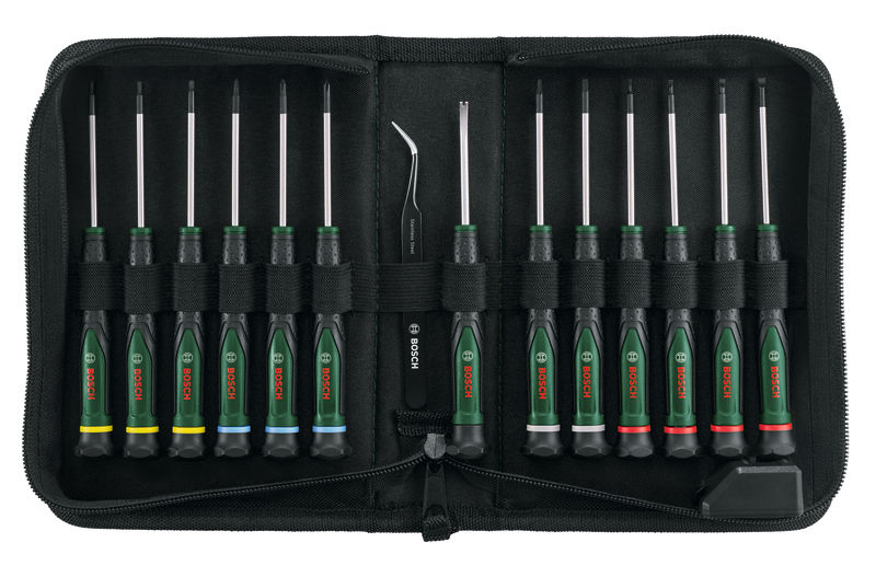BOSCH Handwerkzeuge Präzisionsschraubendreher-Set 15-tlg.