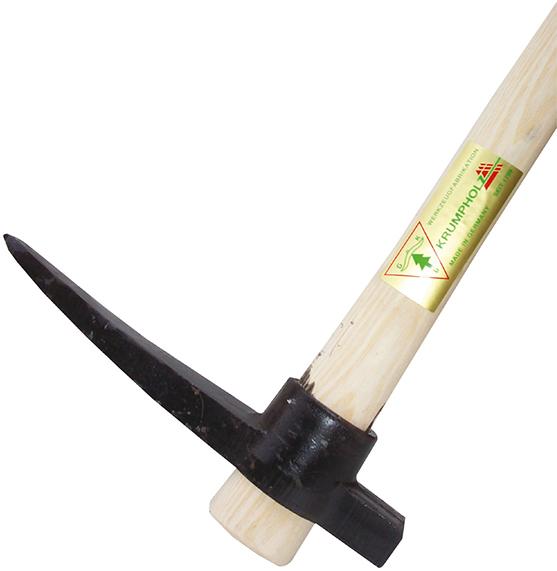 KRUMPHOLZ WERKZEUGFRABRIK SEIT 1799 Spitzhacke 1,5 kg m. Stiel Made in Germany KRUMPHOLZ WERKZEUGFRABRIK SEIT 1799 Spitzhacke 1,5 kg m. Stiel Made in Germany