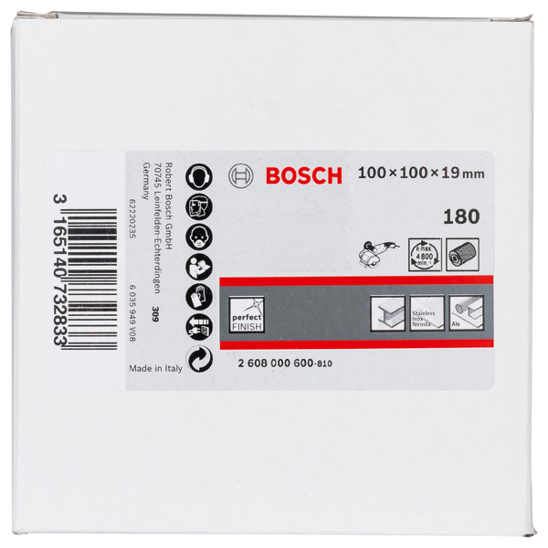 BOSCH Lamellenschleifwalze, 19 mm, K 180, 100 mm