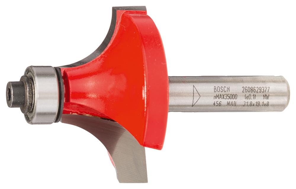BOSCH Abrundfräser Expert for Wood, 8 mm, D 38,1 mm, R1 12,7 mm, L 19 mm, G 61 mm BOSCH Abrundfräser Expert for Wood, 8 mm, D 38,1 mm, R1 12,7 mm, L 19 mm, G 61 mm