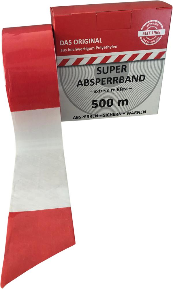EDE Absperrband rot/weiß 500 m-Rolle EDE Absperrband rot/weiß 500 m-Rolle