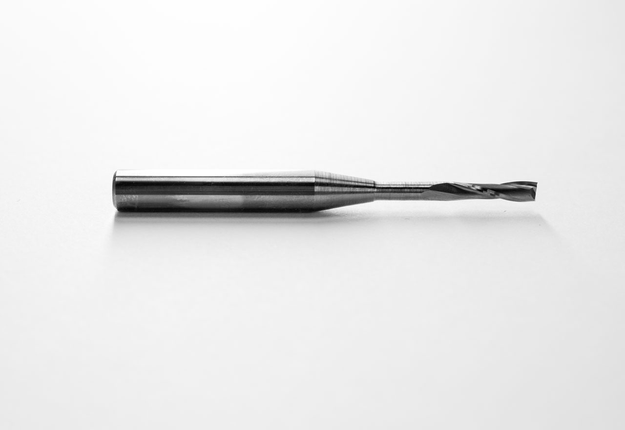 SHAPER Spiralnutfräser, Zweischneidig, 4x15 mm