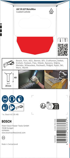 BOSCH EXPERT AIZ 20 AIT MetalMax Tauchsägeblatt, 20 x 40 mm, 5-tlg. BOSCH EXPERT AIZ 20 AIT MetalMax Tauchsägeblatt, 20 x 40 mm, 5-tlg.