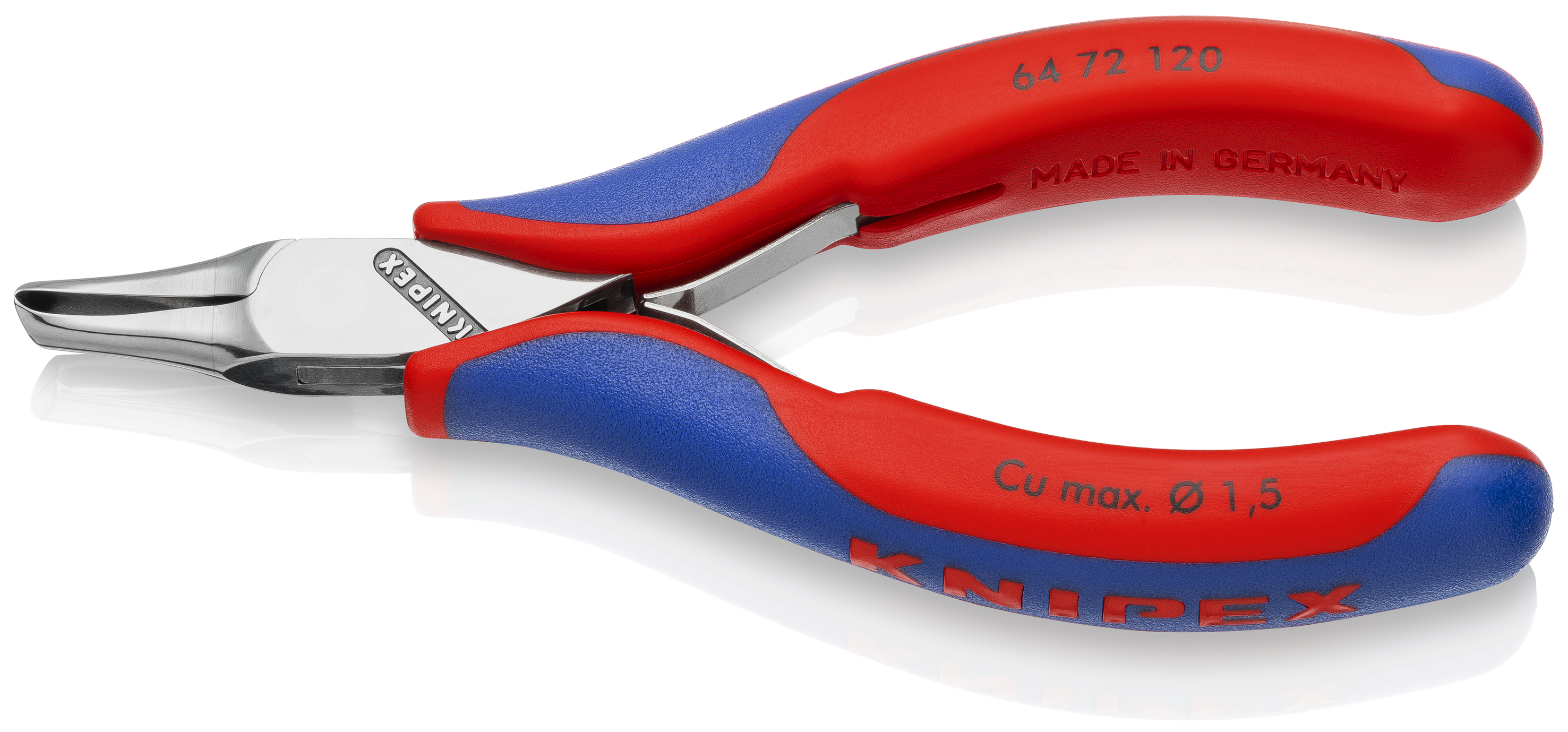 KNIPEX KNIPEX 64 72 120 Elektronik-Vornschneider 120 mm mit Mehrkomponenten-Hüllen spiegelpoliert KNIPEX KNIPEX 64 72 120 Elektronik-Vornschneider 120 mm mit Mehrkomponenten-Hüllen spiegelpoliert