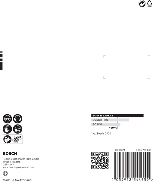 BOSCH EXPERT C470 Schleifscheibe, 125mm, K180, Multilochung, 5-tlg. BOSCH EXPERT C470 Schleifscheibe, 125mm, K180, Multilochung, 5-tlg.
