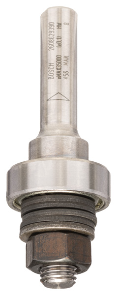 BOSCH Schaft für Scheibenfräse mit Führungskugellager, 8 mm, D 22 mm, G 60,3 mm