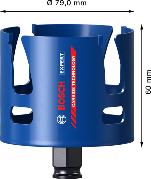 BOSCH EXPERT Construction Material Lochsäge, 79x60 mm BOSCH EXPERT Construction Material Lochsäge, 79x60 mm