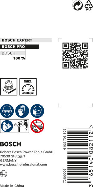BOSCH PRO Multi Material clean Topfbürste, gerader Schaft, 50 x 1 mm BOSCH PRO Multi Material clean Topfbürste, gerader Schaft, 50 x 1 mm