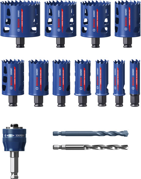 BOSCH EXPERT Multi Material Power Change Plus-Lochsägen-Set, 14-tlg.