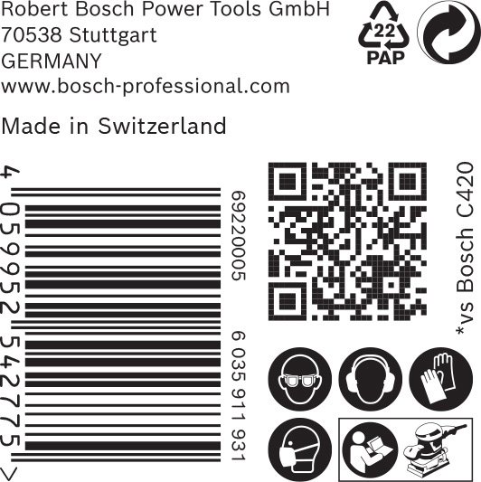 BOSCH EXPERT C470 Schleifblatt, 93x186mm, K120, 8 Löcher, 50-tlg. BOSCH EXPERT C470 Schleifblatt, 93x186mm, K120, 8 Löcher, 50-tlg.