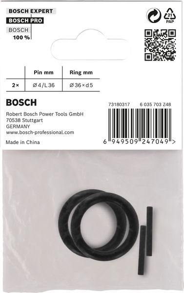 BOSCH Set mit Haltering und Stift für PRO Impact Steckschlüsseleinsätze,3/4", 4-tlg. BOSCH Set mit Haltering und Stift für PRO Impact Steckschlüsseleinsätze,3/4", 4-tlg.