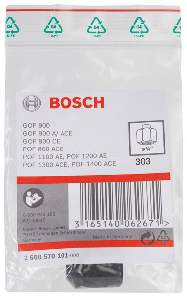 BOSCH Spannzange, 1/4-Zoll, 19 mm BOSCH Spannzange, 1/4-Zoll, 19 mm