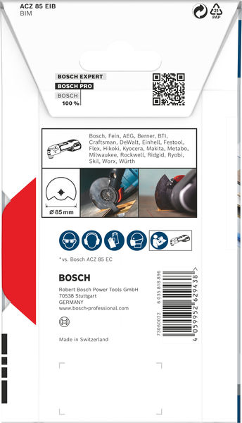 BOSCH PRO ACZ 85 EIB Blatt für Multifunktionswerkzeuge, 85 mm
