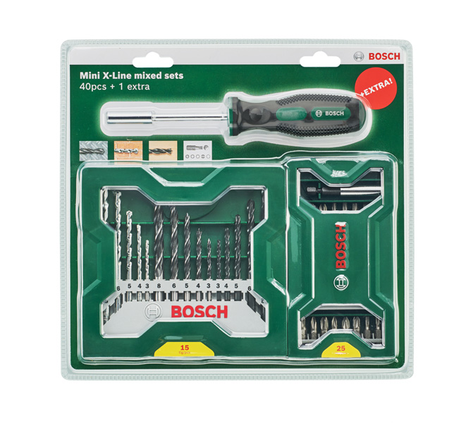 BOSCH 25+15+1 Mini-X-Line Sets plus Griff BOSCH 25+15+1 Mini-X-Line Sets plus Griff