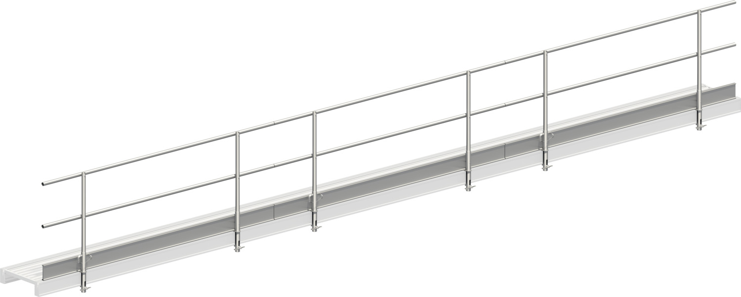 LAYHER Dreiteiliger Seitenschutz für Alu-Steg 600 LAYHER Dreiteiliger Seitenschutz für Alu-Steg 600