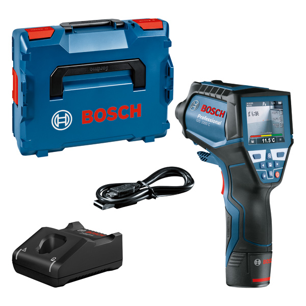 BOSCH Thermodetektor GIS 1000 C, 1 x Akku GBA 12V 2.0Ah in L-BOXX