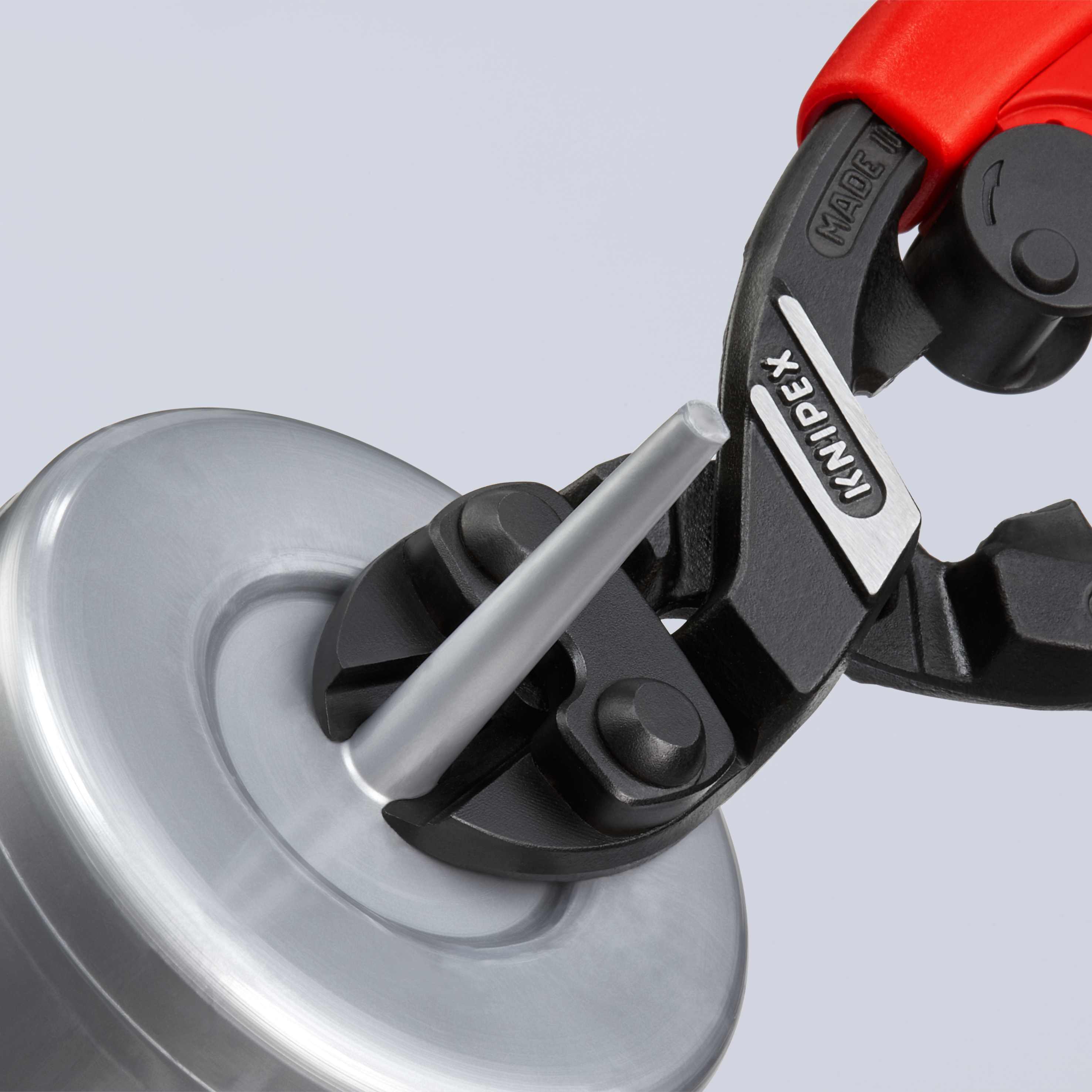 KNIPEX KNIPEX 72 62 200 Kraft-Bündigschneider für Weichmetall und Kunststoff 200 mm schwarz atramentiert mit schlanken Mehrkomponenten-Hüllen