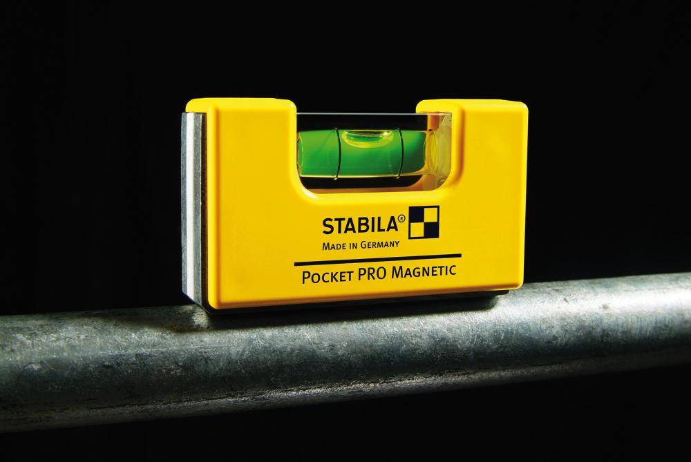 STABILA Wasserwaage Pocket PRO Magnetic, 7 cm, mit Gürtel-Clip STABILA Wasserwaage Pocket PRO Magnetic, 7 cm, mit Gürtel-Clip