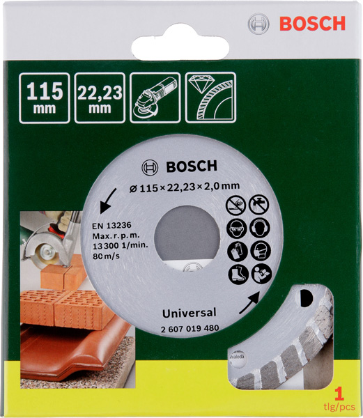 BOSCH Diamanttrennscheibe Turbo, Durchmesser: 115 mm BOSCH Diamanttrennscheibe Turbo, Durchmesser: 115 mm