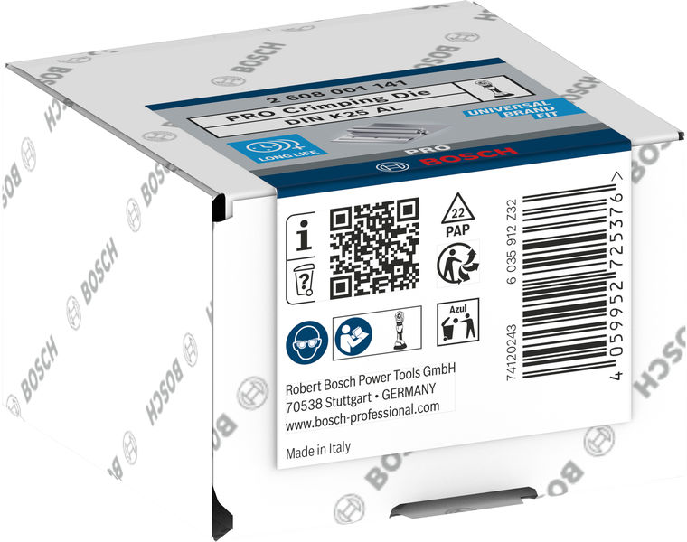 BOSCH PRO Presseinsatz, K25 AL, 150 mm², Aluminiume BOSCH PRO Presseinsatz, K25 AL, 150 mm², Aluminiume