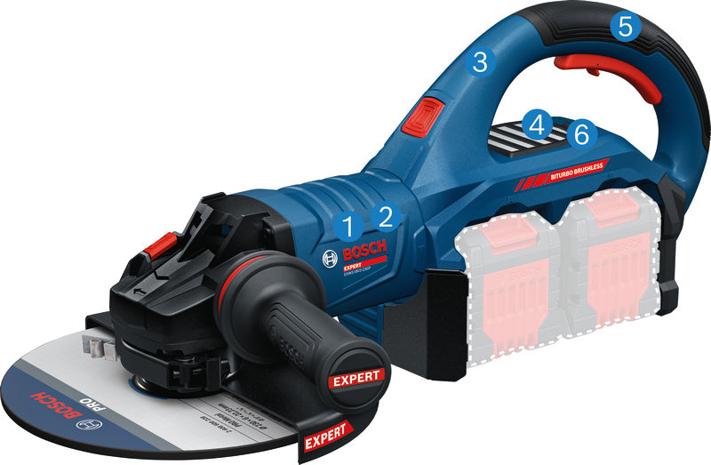BOSCH EXPERT Akku-Winkelschleifer EXWS18V2-230P
