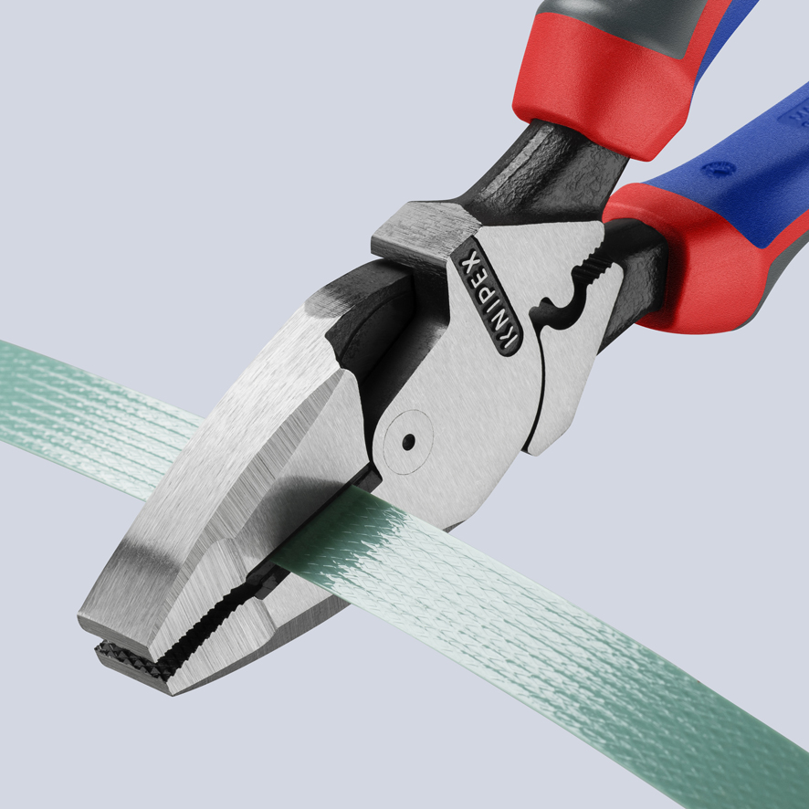KNIPEX KNIPEX 09 12 240 Kraft-Kombizange "Lineman's Pliers" amerikanisches Modell 240 mm schwarz atramentiert mit Comfort-Griffen poliert