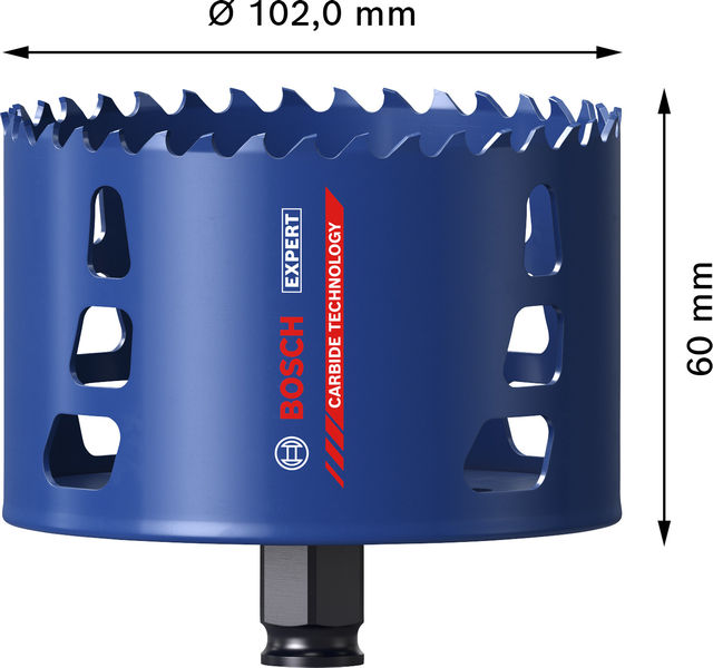 BOSCH EXPERT Multi Material Power Change Plus-Lochsäge, 102 x 60 mm BOSCH EXPERT Multi Material Power Change Plus-Lochsäge, 102 x 60 mm