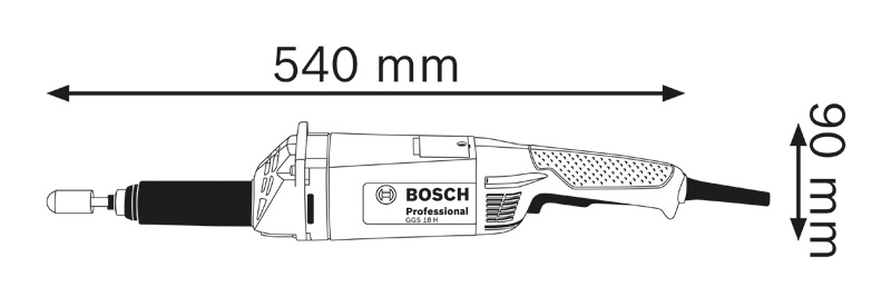 BOSCH Geradschleifer GGS 18 H BOSCH Geradschleifer GGS 18 H