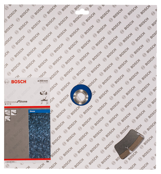 BOSCH Diamanttrennscheibe Standard for Stone, 350 x 20,00/25,40 x 3,1 x 10 mm