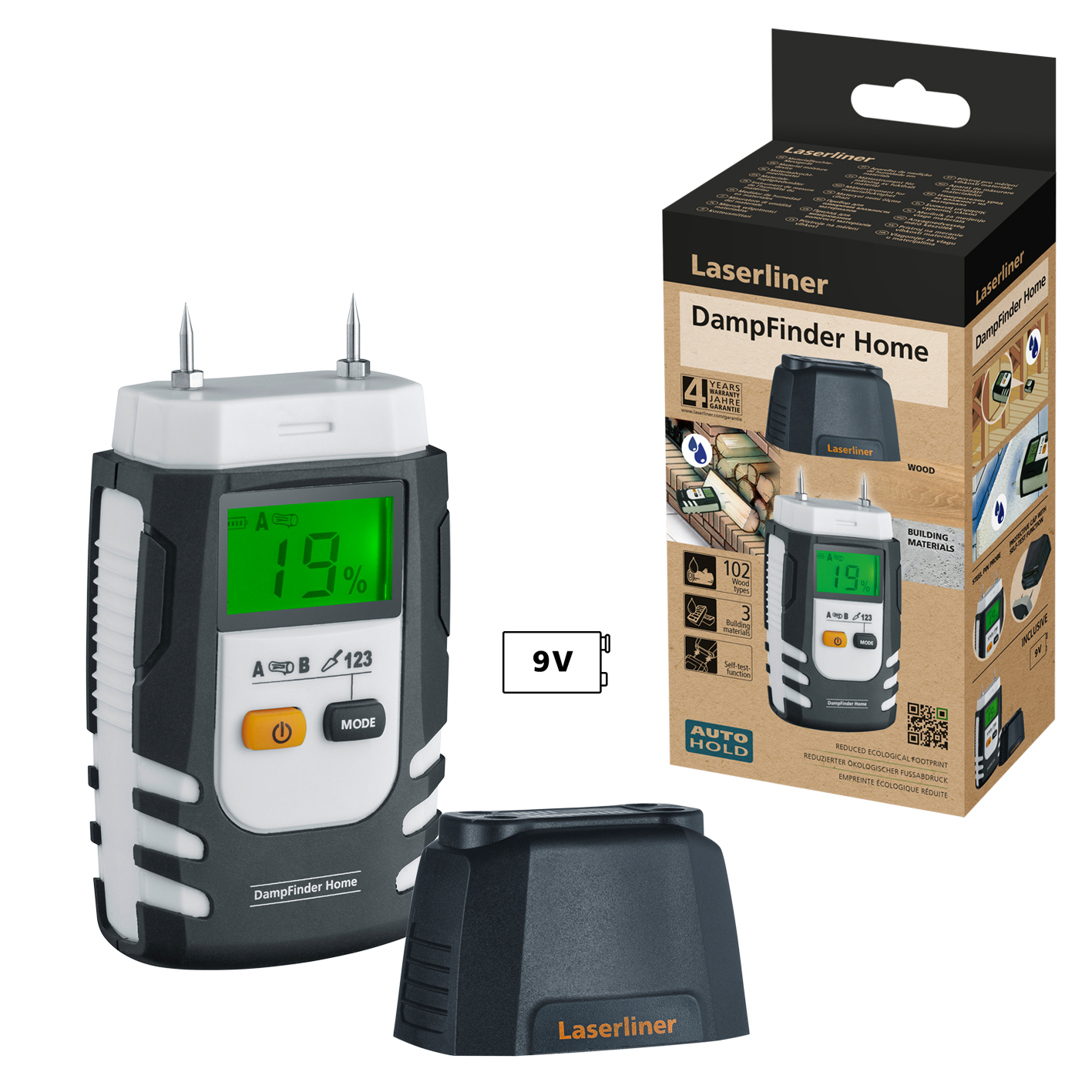 LASERLINER Materialfeuchtemessgerät DampFinder Home
