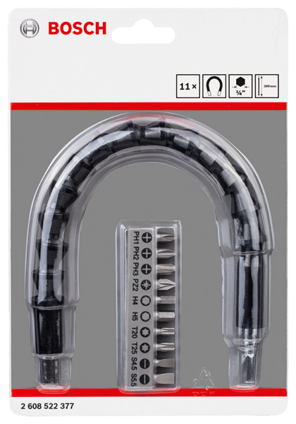 BOSCH 11 Stk. flexible Verlängerung aus Kunststoff SDB